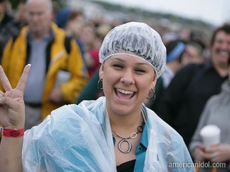 American Idol Season 9 Boston Auditions Girl in Shower Cap