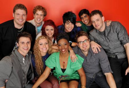 American Idol Season 8 top 10 contestants