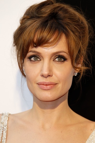 Angelina Jolie in an updo