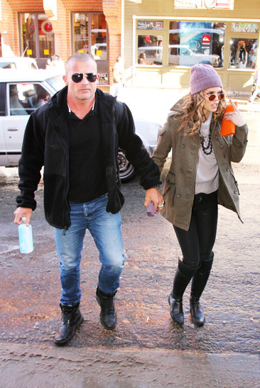 Annalynne McCord and boyfriend Dominic Purcell enjoy the Sundance Film Festival