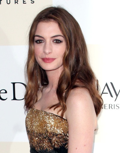 Anne Hathaway with short hair