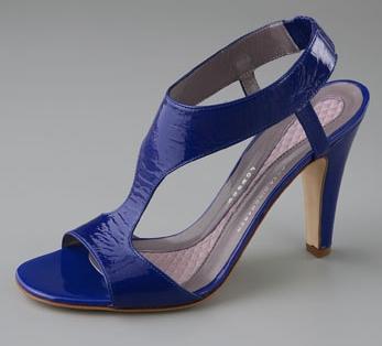 Anya Hindmarch T-Strap High Heel Sandals