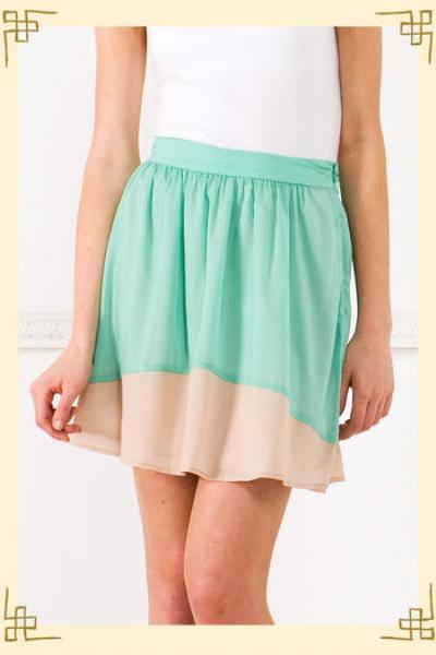 Flirty Aqua Skirt