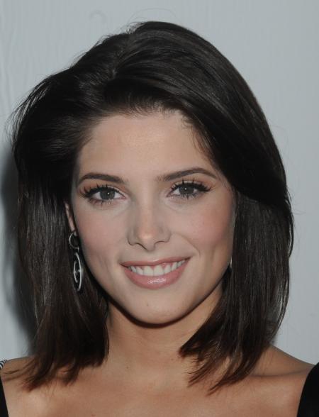 Ashley Greene wore a shoulder length hairstyle while attending the Alice and 