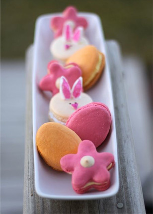 Assorted Easter macarons 