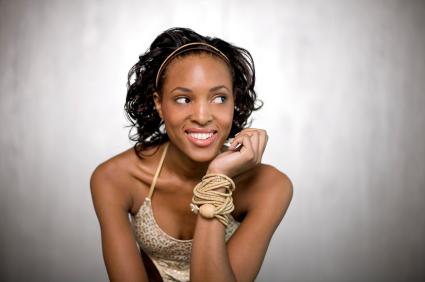 Long Layers with Spiral Curls and Headband