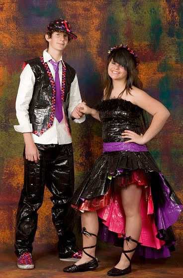 Punk rock prom couple