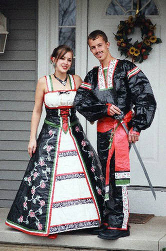 Yet another duct tape prom get-up