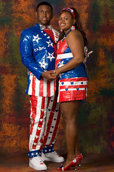 Patriotic prom outfit