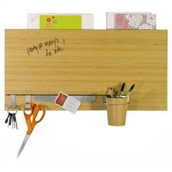 Bamboo dry-erase accented wall panel