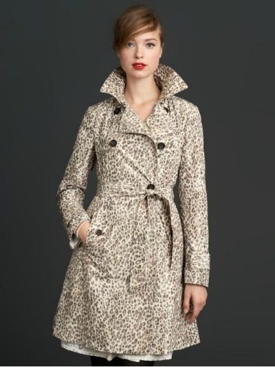 Leopard-Print Trench Coat
