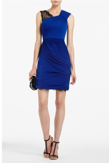Lace shoulder dress