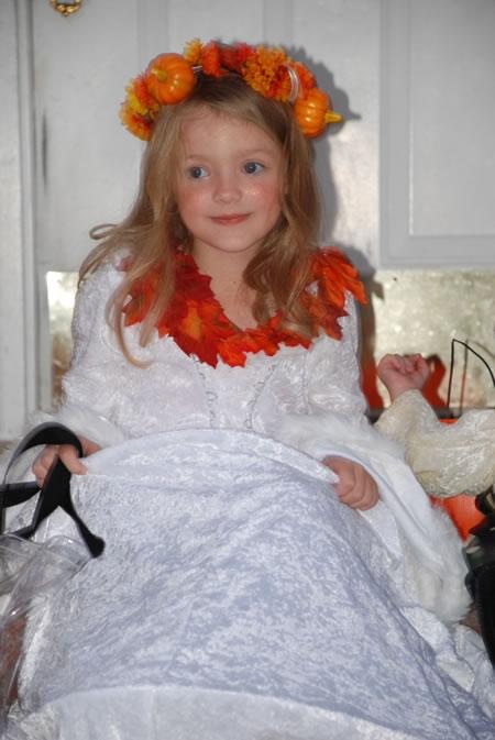 Beautiful fall princess
