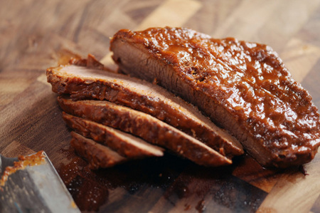 Hanukkah barbequed brisket