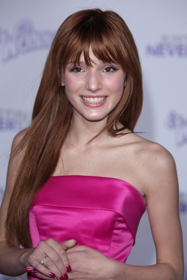 long red hairstyles. Bella Thorne#39;s long, red