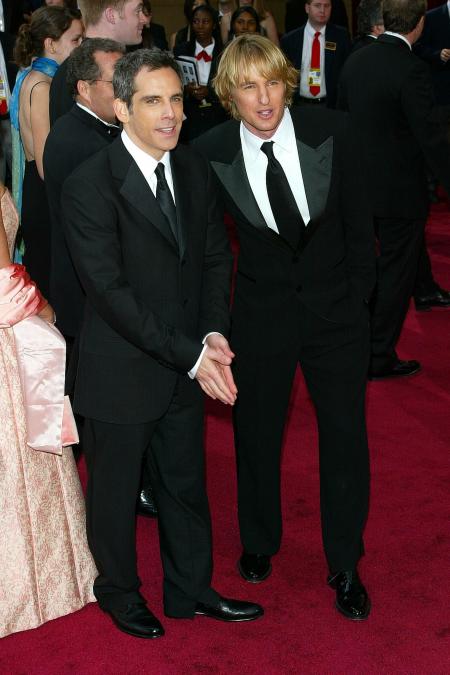 Owen Wilson and Ben Stiller on the red carpet at the Academy Awards