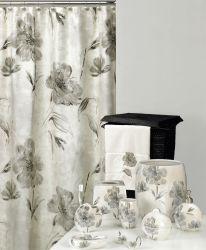 Black and white floral accessories