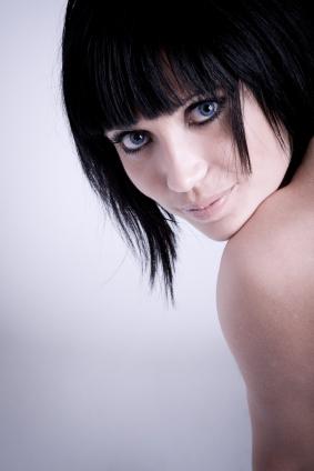 Angled Bob with Bangs