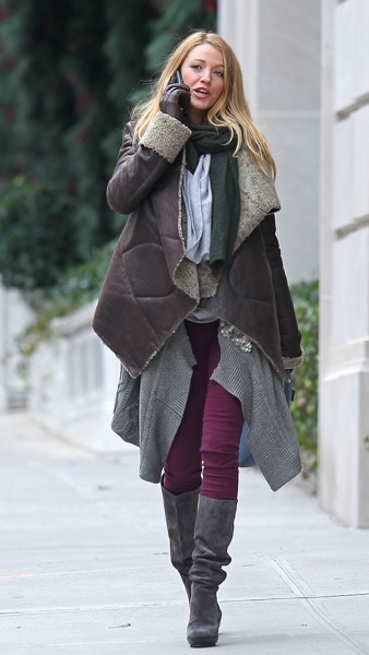 Blake Lively in layers