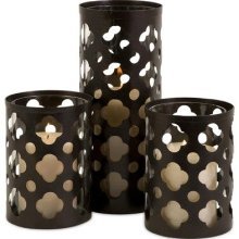 Norte Cutwork Candle Holders
