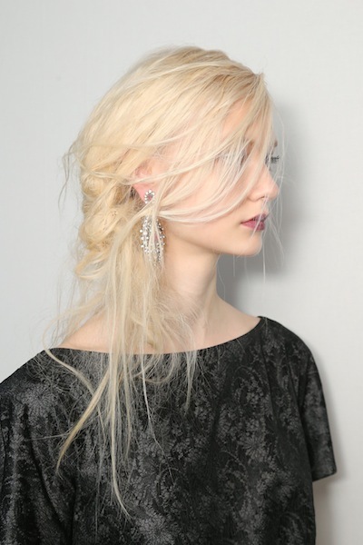 Blonde braid finished look