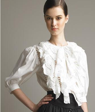 blouses with ruffles