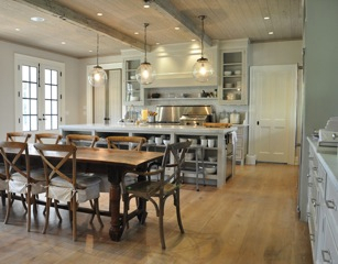Jane Green's cozy kitchen