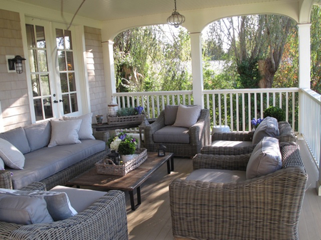 Jane Green's southern style porch