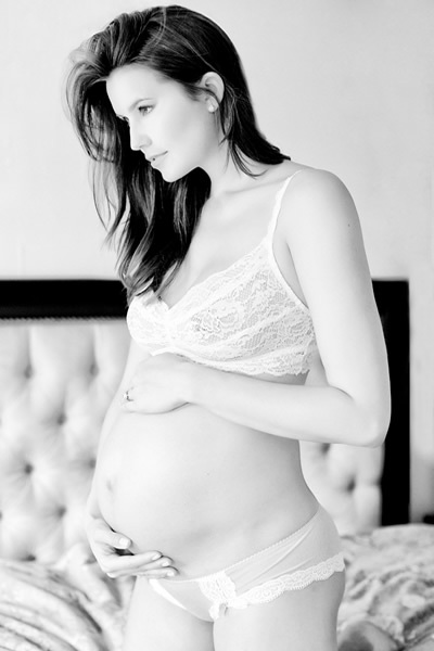 Prenatal boudoir photography