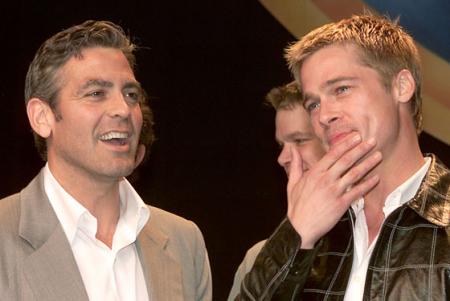Brad Pitt and Brad Pitt wowing the crowd at a premiere