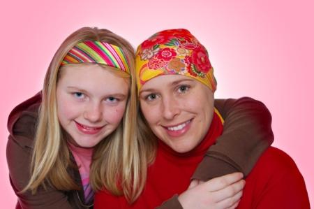 Breast cancer survivor and daughter