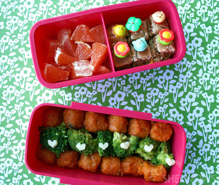 Broccoli &amp; Tots bento box lunch