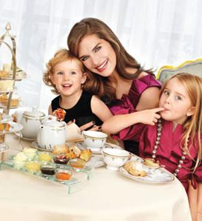 Brooke Shields tea party