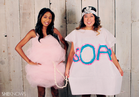 Halloween Costume Ideas: Soap and Loofah