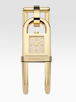Burberry Goldplated Cuff Watch