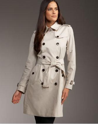 Burberry long poplin trench