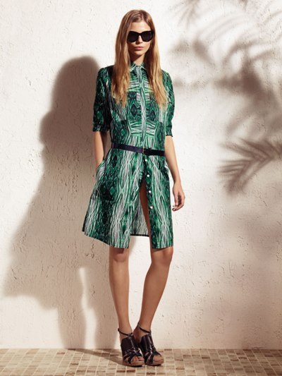 Button-down shirt dress