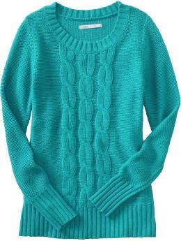 Cable-knit sweater in Endless Summer