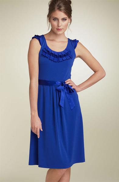 Calvin Klein Ruffle Jersey Dress