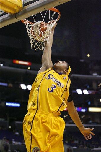 Candace Parker Dunking a Basketball