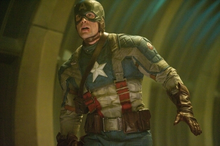Chris Evans as Captain America...saving the world!