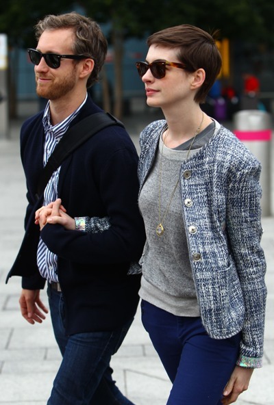 Anne Hathaway and Adam Shulman