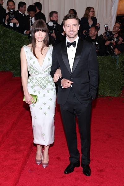 Justin Timberlake and Jessica Biel 