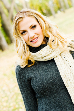 Sweater with scarf