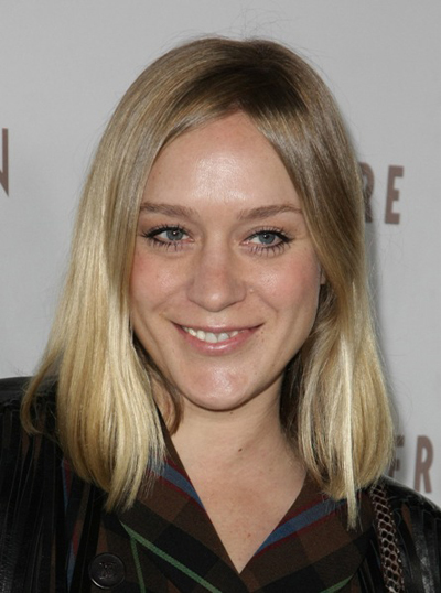 Chloe Sevigny's blonde, shoulder-length hairstyle