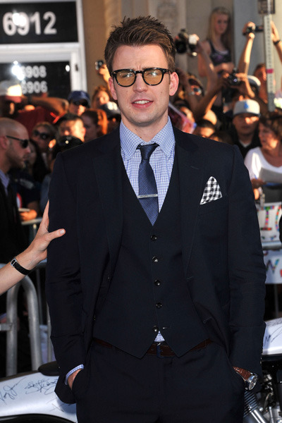 Chris Evans at the Captain America premiere