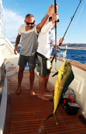Christian Audigier catches a big one