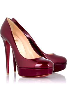 Christian Louboutin merlot pumps