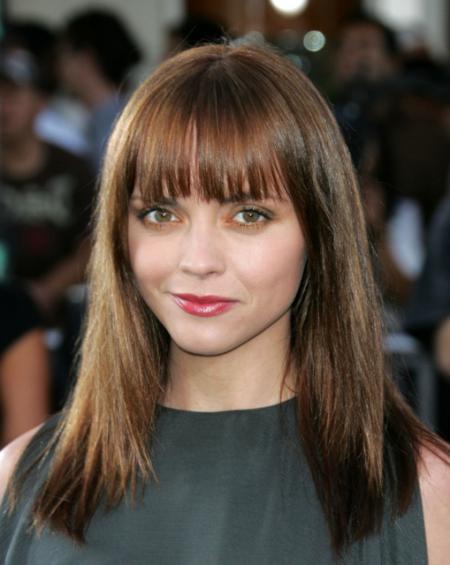 hairstyles for medium straight hair. Christina Riccis Long Straight