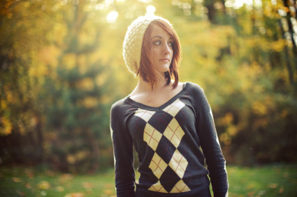 Classic argyle sweater